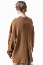 画像をギャラリービューアに読み込む, A.F ARTEFACT OVER SIZE TOP / HEAVY WAFFLE JERSEY (CAMEL)