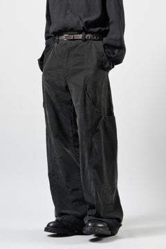 画像をギャラリービューアに読み込む, OPPOSE DUALITY 8POCKET PANEL CXC WIDE TROUSERS (BLACK)