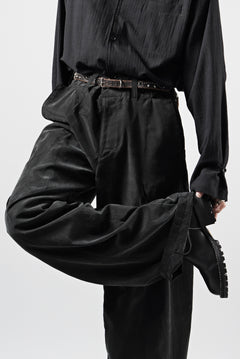 画像をギャラリービューアに読み込む, OPPOSE DUALITY 8POCKET PANEL CXC WIDE TROUSERS (BLACK)