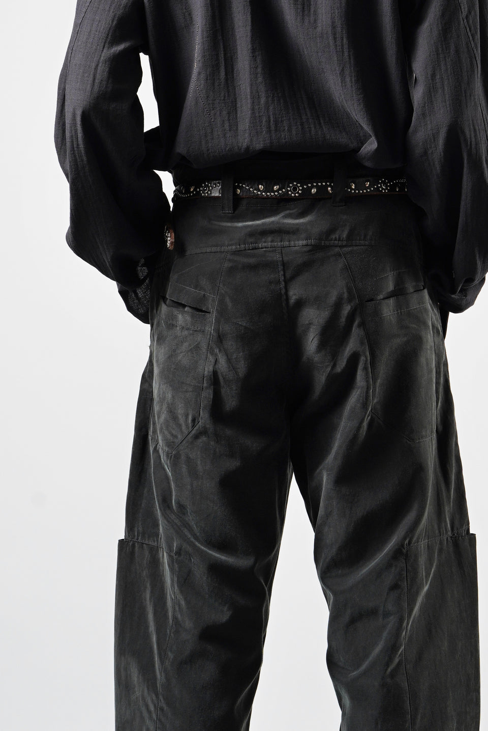 画像をギャラリービューアに読み込む, OPPOSE DUALITY 8POCKET PANEL CXC WIDE TROUSERS (BLACK)