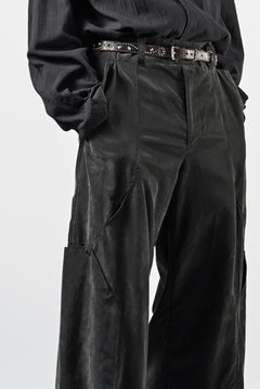 画像をギャラリービューアに読み込む, OPPOSE DUALITY 8POCKET PANEL CXC WIDE TROUSERS (BLACK)