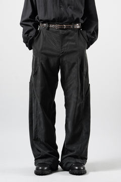 画像をギャラリービューアに読み込む, OPPOSE DUALITY 8POCKET PANEL CXC WIDE TROUSERS (BLACK)
