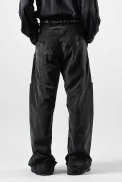画像をギャラリービューアに読み込む, OPPOSE DUALITY 8POCKET PANEL CXC WIDE TROUSERS (BLACK)