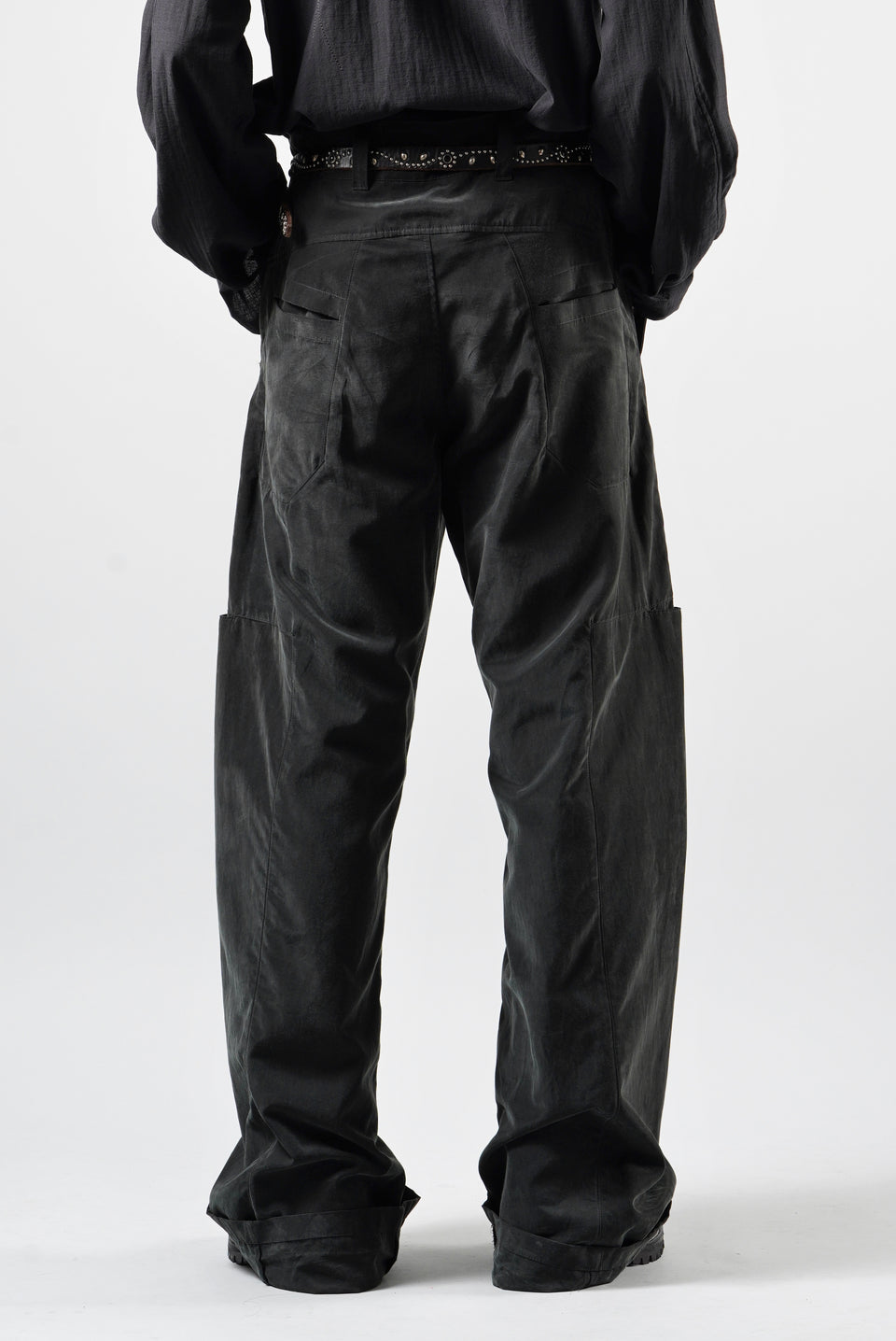 画像をギャラリービューアに読み込む, OPPOSE DUALITY 8POCKET PANEL CXC WIDE TROUSERS (BLACK)