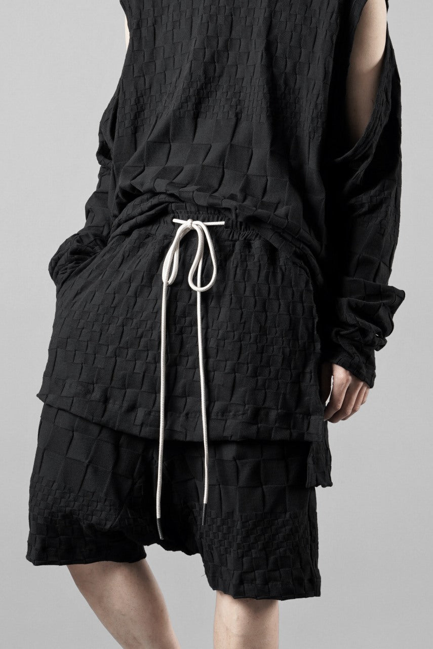 画像をギャラリービューアに読み込む, A.F ARTEFACT GRADIENT PLAID PATTERN LAYERED SHORTS (BLACK)