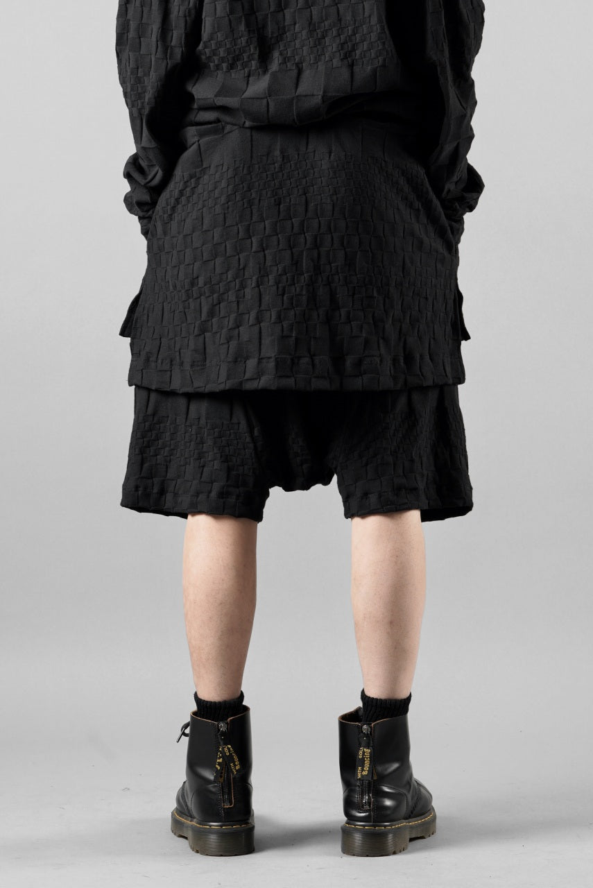 画像をギャラリービューアに読み込む, A.F ARTEFACT GRADIENT PLAID PATTERN LAYERED SHORTS (BLACK)