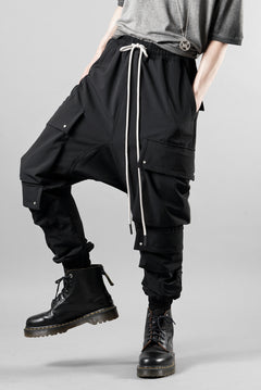 画像をギャラリービューアに読み込む, A.F ARTEFACT LOWCROTCH TACTICAL JOGGERS / TECH SMOOTH (BLACK)