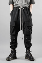 画像をギャラリービューアに読み込む, A.F ARTEFACT LOWCROTCH TACTICAL JOGGERS / TECH SMOOTH (BLACK)