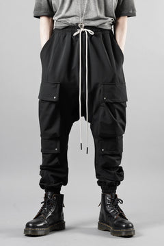 画像をギャラリービューアに読み込む, A.F ARTEFACT LOWCROTCH TACTICAL JOGGERS / TECH SMOOTH (BLACK)