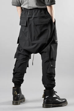 画像をギャラリービューアに読み込む, A.F ARTEFACT LOWCROTCH TACTICAL JOGGERS / TECH SMOOTH (BLACK)