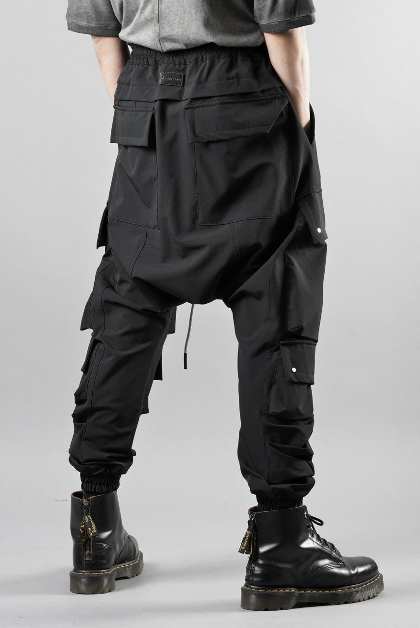 画像をギャラリービューアに読み込む, A.F ARTEFACT LOWCROTCH TACTICAL JOGGERS / TECH SMOOTH (BLACK)