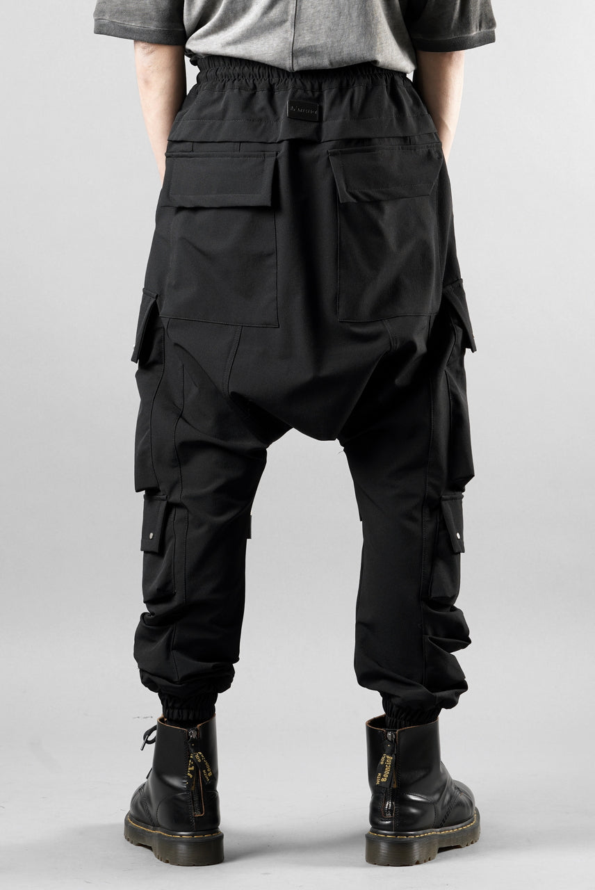 画像をギャラリービューアに読み込む, A.F ARTEFACT LOWCROTCH TACTICAL JOGGERS / TECH SMOOTH (BLACK)