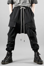 画像をギャラリービューアに読み込む, A.F ARTEFACT LOWCROTCH TACTICAL JOGGERS / TECH SMOOTH (BLACK)