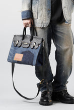 画像をギャラリービューアに読み込む, ierib exclusive 2Way Bark Bag 30 / Vintage Denim + Horse Leather (INDIGO x BLACK #B)