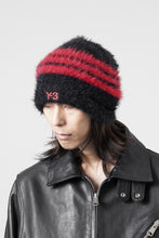 画像をギャラリービューアに読み込む, Y-3 Yohji Yamamoto STRIPES BEANIE (BLACK x SCARLET)