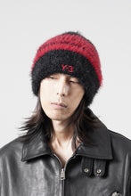 画像をギャラリービューアに読み込む, Y-3 Yohji Yamamoto STRIPES BEANIE (BLACK x SCARLET)