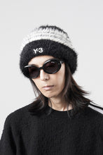 画像をギャラリービューアに読み込む, Y-3 Yohji Yamamoto STRIPES BEANIE (BLACK x CREAM WHITE)