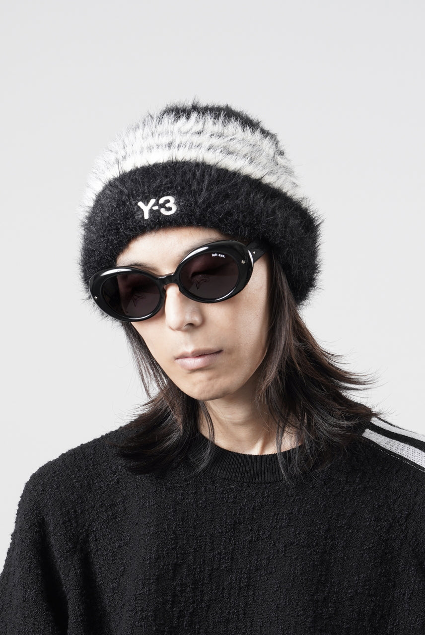 画像をギャラリービューアに読み込む, Y-3 Yohji Yamamoto STRIPES BEANIE (BLACK x CREAM WHITE)