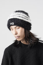 画像をギャラリービューアに読み込む, Y-3 Yohji Yamamoto STRIPES BEANIE (BLACK x CREAM WHITE)