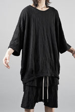 画像をギャラリービューアに読み込む, A.F ARTEFACT GRADIENT PLAID PATTERN DOLMAN TEE (BLACK)