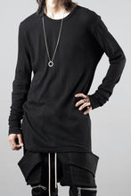 画像をギャラリービューアに読み込む, A.F ARTEFACT DEFORMED STRIPE PATTERN LONG SLEEVE TOPS (BLACK)
