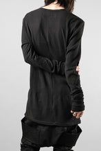 画像をギャラリービューアに読み込む, A.F ARTEFACT DEFORMED STRIPE PATTERN LONG SLEEVE TOPS (BLACK)