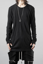 画像をギャラリービューアに読み込む, A.F ARTEFACT DEFORMED STRIPE PATTERN LONG SLEEVE TOPS (BLACK)