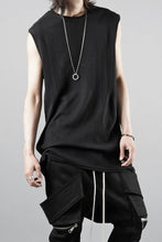 画像をギャラリービューアに読み込む, A.F ARTEFACT DEFORMED STRIPE PATTERN TANK TOP (BLACK)