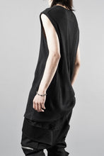 画像をギャラリービューアに読み込む, A.F ARTEFACT DEFORMED STRIPE PATTERN TANK TOP (BLACK)