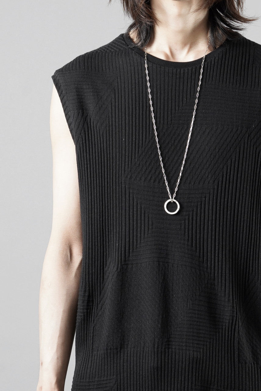 画像をギャラリービューアに読み込む, A.F ARTEFACT DEFORMED STRIPE PATTERN TANK TOP (BLACK)