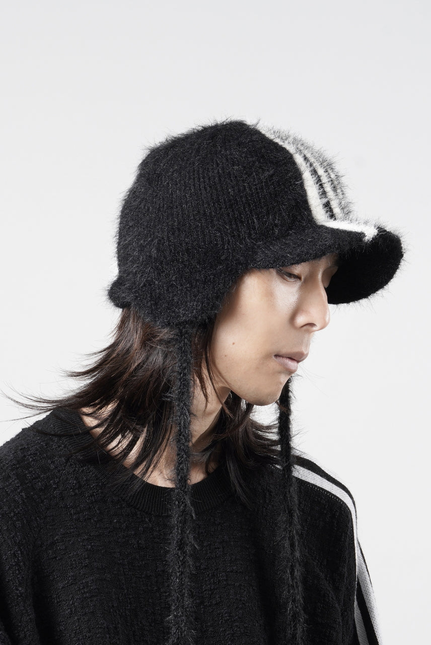 画像をギャラリービューアに読み込む, Y-3 Yohji Yamamoto STRIPES BONNET (BLACK x CREAM WHITE)