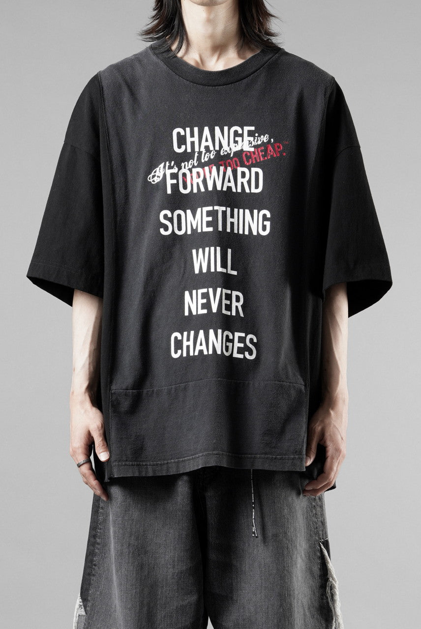 Load image into Gallery viewer, CHANGES exclusive VINTAGE REMAKE SHORT SLEEVE TEE (BLACK #A)