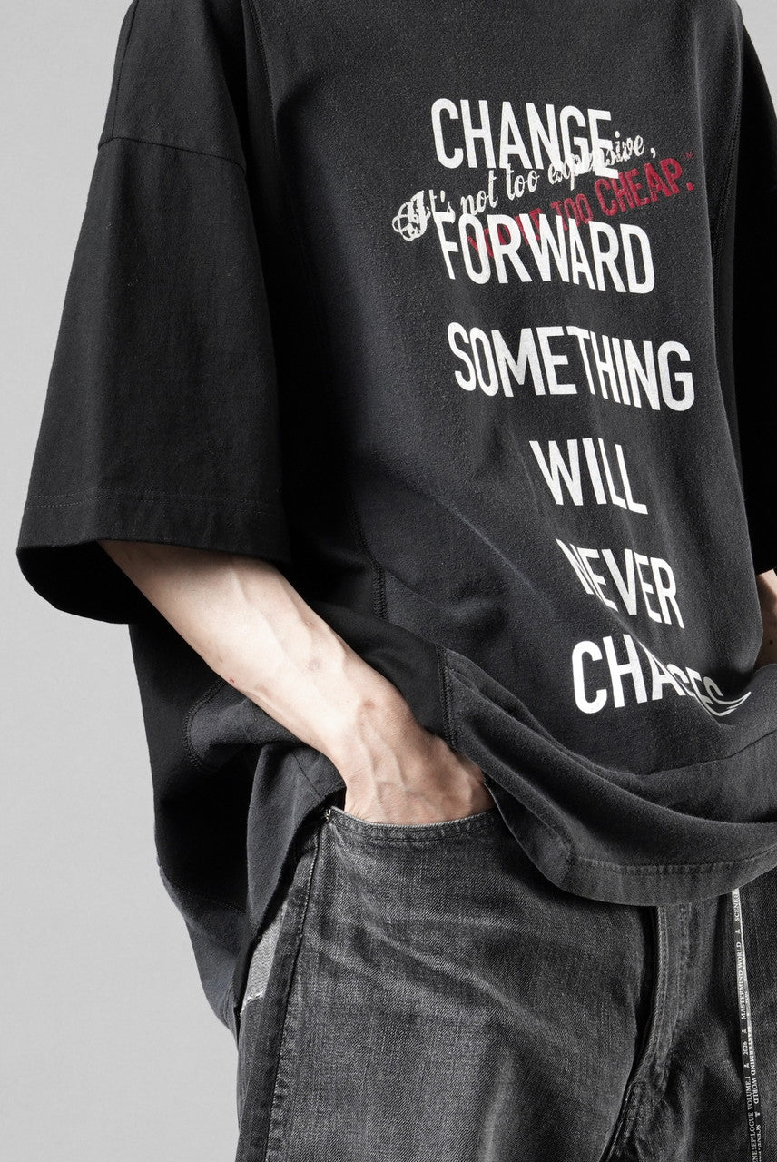 Load image into Gallery viewer, CHANGES exclusive VINTAGE REMAKE SHORT SLEEVE TEE (BLACK #A)