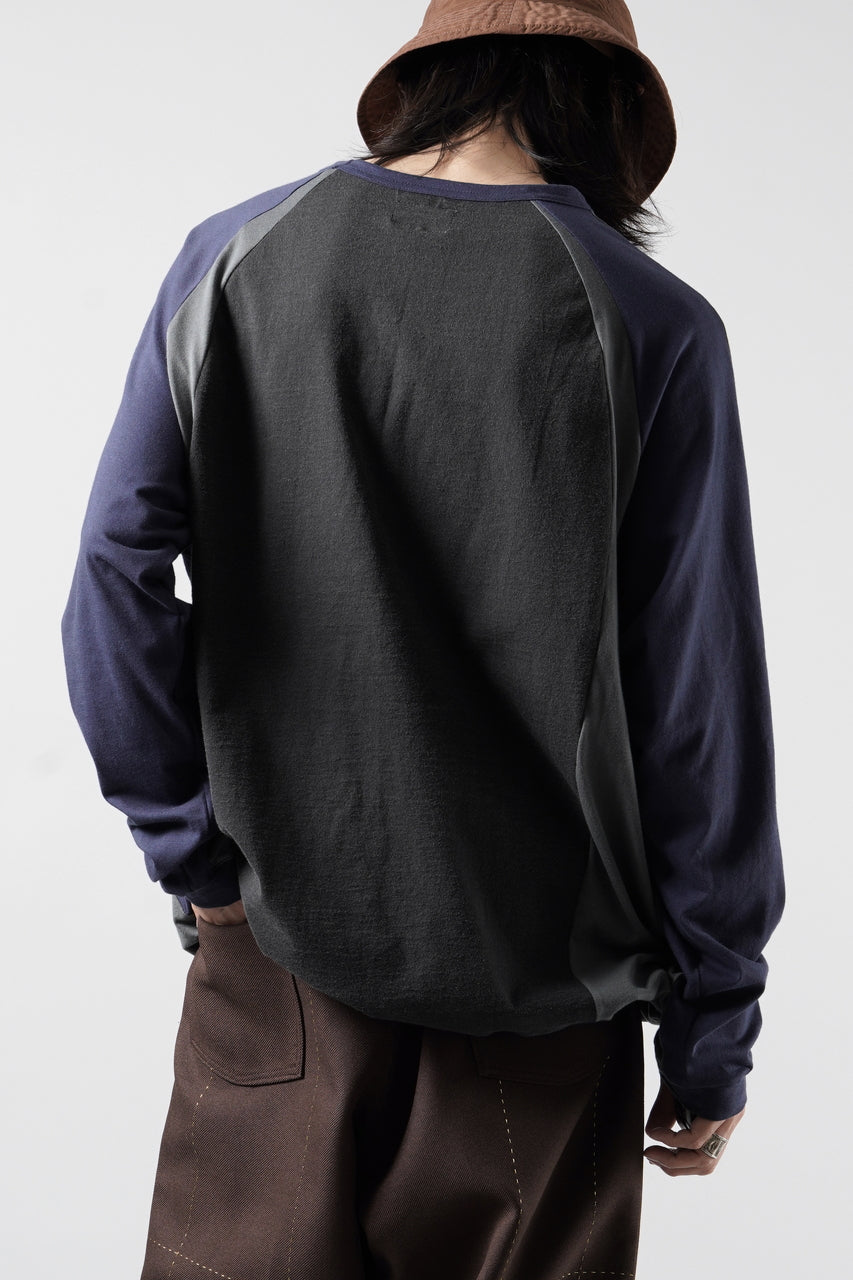 画像をギャラリービューアに読み込む, CHANGES VINTAGE REMAKE RAGLAN LONG SLEEVE &amp; HEM CODE TOP (MULTI #A)