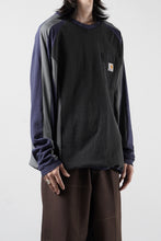 画像をギャラリービューアに読み込む, CHANGES VINTAGE REMAKE RAGLAN LONG SLEEVE &amp; HEM CODE TOP (MULTI #A)