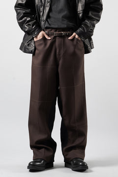 画像をギャラリービューアに読み込む, CHANGES REMAKE CUSTOM STITCH TROUSERS (BROWN)
