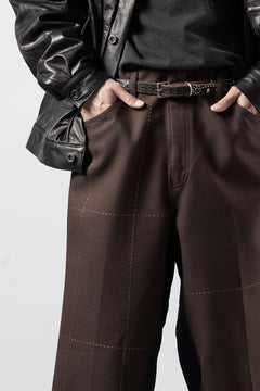 画像をギャラリービューアに読み込む, CHANGES REMAKE CUSTOM STITCH TROUSERS (BROWN)