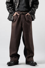 画像をギャラリービューアに読み込む, CHANGES REMAKE CUSTOM STITCH TROUSERS (BROWN)