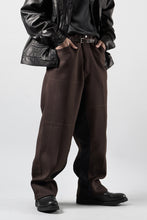画像をギャラリービューアに読み込む, CHANGES REMAKE CUSTOM STITCH TROUSERS (BROWN)