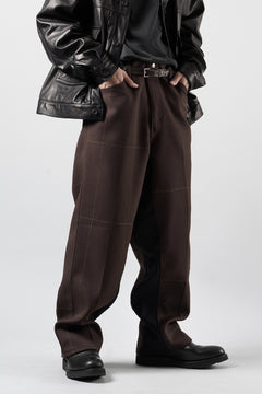 画像をギャラリービューアに読み込む, CHANGES REMAKE CUSTOM STITCH TROUSERS (BROWN)