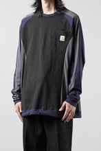 画像をギャラリービューアに読み込む, CHANGES VINTAGE REMAKE RAGLAN LONG SLEEVE &amp; HEM CODE TOP (MULTI #B)