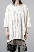 画像をギャラリービューアに読み込む, A.F ARTEFACT GRADIENT PLAID PATTERN DOLMAN TEE (CREAM)