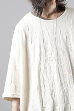 画像をギャラリービューアに読み込む, A.F ARTEFACT GRADIENT PLAID PATTERN DOLMAN TEE (CREAM)