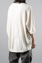 画像をギャラリービューアに読み込む, A.F ARTEFACT DEFORMED STRIPE PATTERN DOLMAN TEE (CREAM)