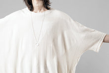 画像をギャラリービューアに読み込む, A.F ARTEFACT DEFORMED STRIPE PATTERN DOLMAN TEE (CREAM)
