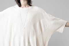 画像をギャラリービューアに読み込む, A.F ARTEFACT DEFORMED STRIPE PATTERN DOLMAN TEE (CREAM)