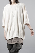 画像をギャラリービューアに読み込む, A.F ARTEFACT DEFORMED STRIPE PATTERN DOLMAN TEE (CREAM)