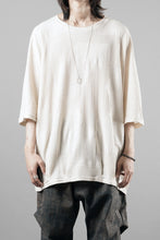 画像をギャラリービューアに読み込む, A.F ARTEFACT DEFORMED STRIPE PATTERN DOLMAN TEE (CREAM)