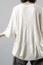 画像をギャラリービューアに読み込む, A.F ARTEFACT DEFORMED STRIPE PATTERN DOLMAN TEE (CREAM)