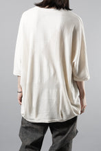 画像をギャラリービューアに読み込む, A.F ARTEFACT DEFORMED STRIPE PATTERN DOLMAN TEE (CREAM)